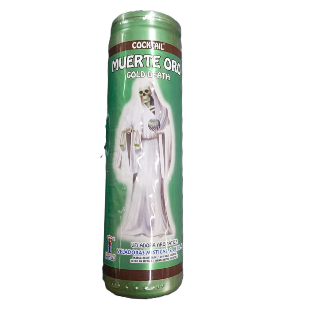 Veladora Santa Muerte Preparada Verde